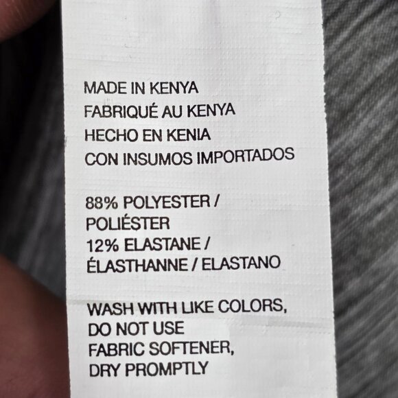 Mens G.H. Bass & Co. Heather Gray Polo Shirt Short Sleeve Polyester Stretch L - Picture 4 of 8